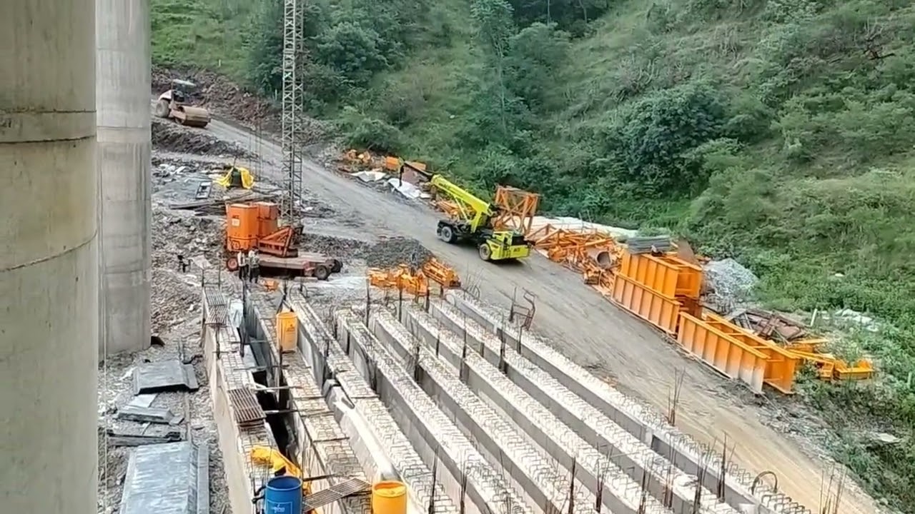 Major Bridge Construction in Hill Area 