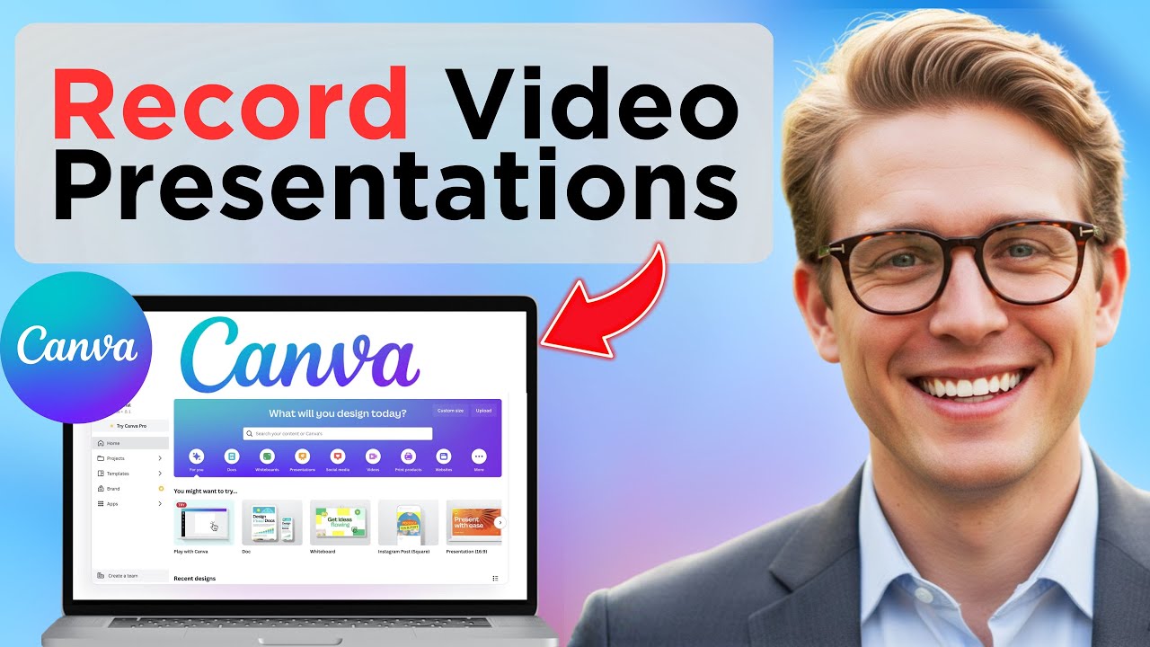How To Record Video Presentations In Canva With Your Face In The Corner ...