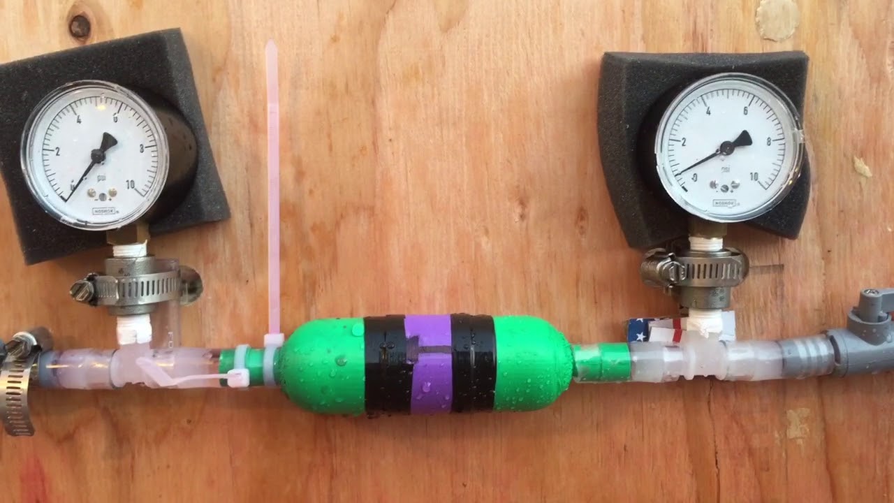 Shitty 3D printed check valve - YouTube