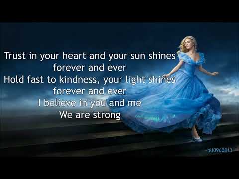Sonna Rele Strong Lyrics Cinderella 2015 Soundtrack - YouTube