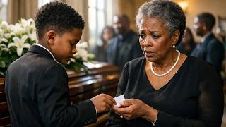 At my husband's funeral, my granddaughter slipped me a note that saved everything he built