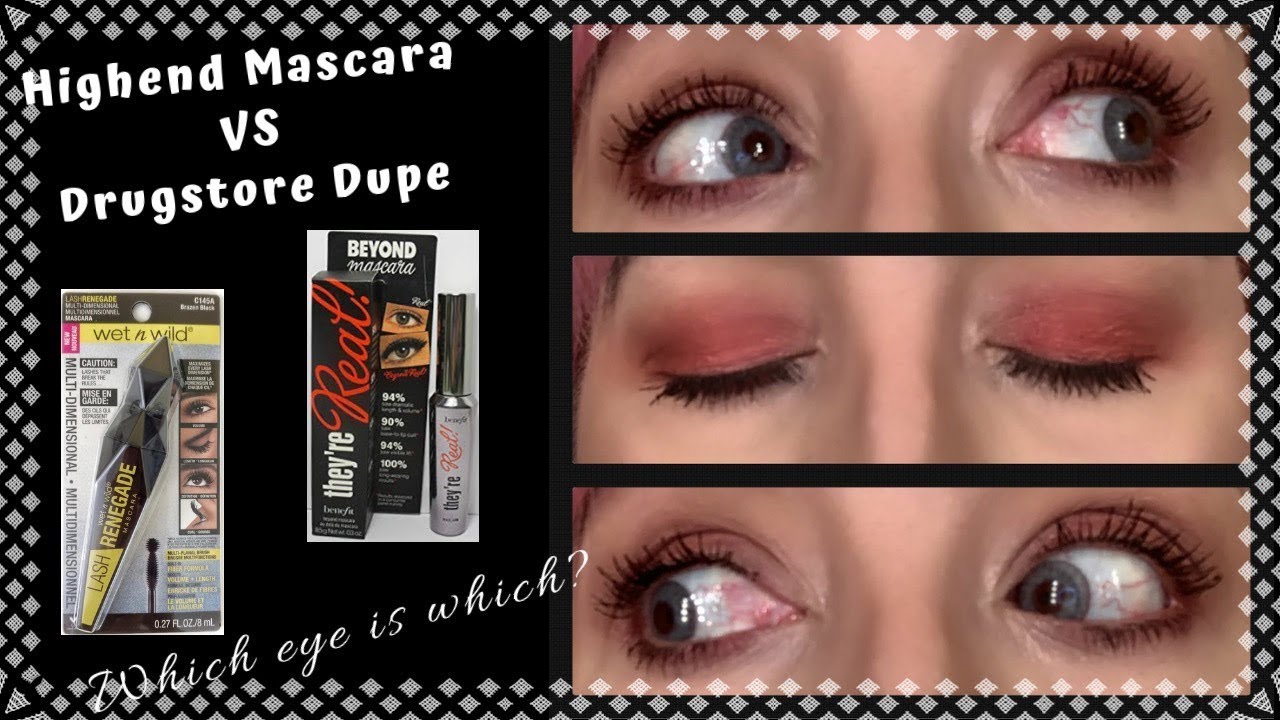 Testing mascara dupe for Benefit They're Real YouTube