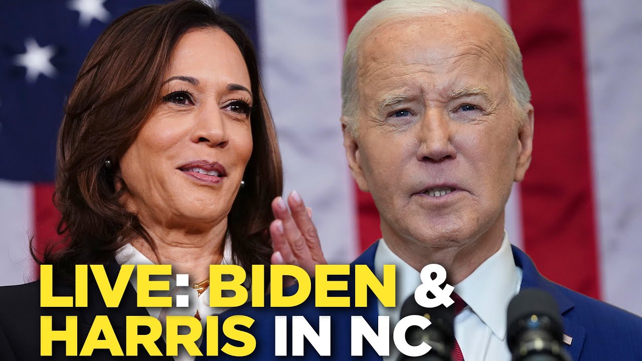 Watch live: Biden, Harris give remarks in North Carolina