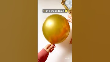 DIY Moon lamp | making a moon lamp  and vase with a napkin