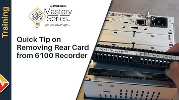 Quick Tip on Removing 6100 Recorder Rear Card Without Having to Unwire Everything