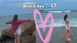 Beach day vlog ||japan||with sister