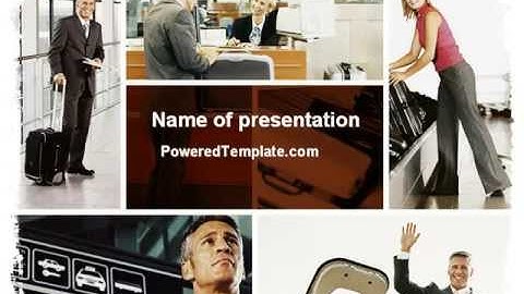 Free Airport Building PowerPoint Template by PoweredTemplate.com