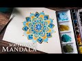 Paint with me | Design and Paint an 8 Petal Watercolour Mandala