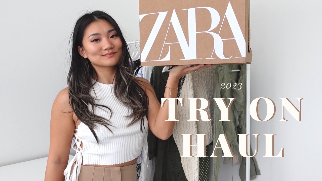 ZARA NEW IN TRY ON HAUL S3 E13 | BEACH AESTHTIC SPRING SUMMER 2023 ...