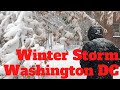 First Snowstorm Of The Year Hits Washington DC 2022