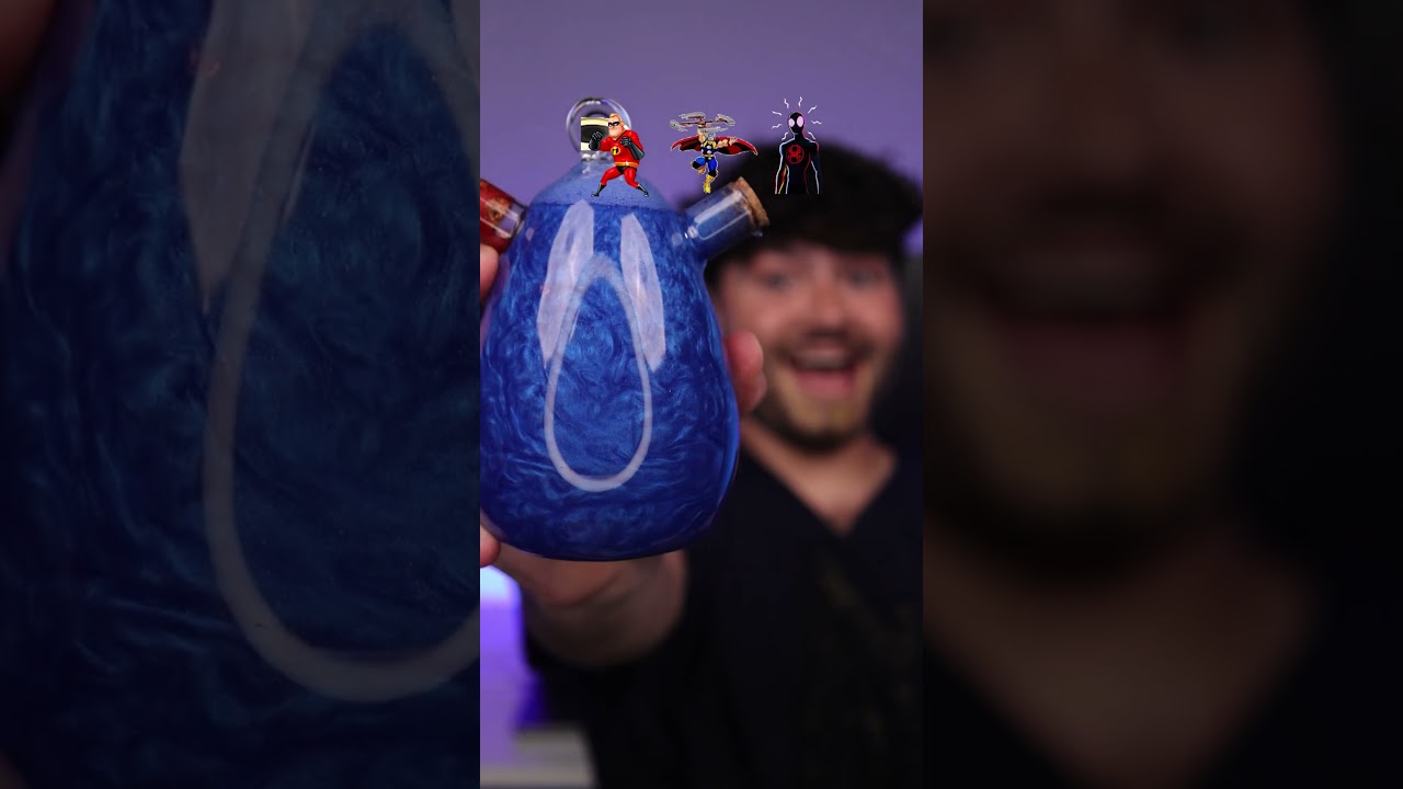 ASMR Superhero Drink vs Teeth !?