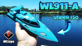 CHEAP & FUN Little RC Speed Boat Under $50US | NEW WLTOYS WL911-A