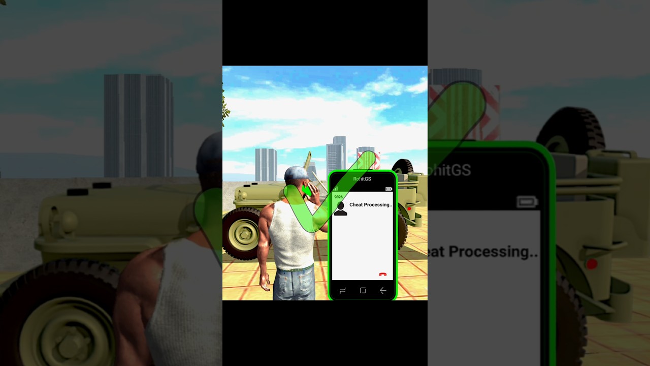 🪖Army Jeep Cheat Code In Indian Bike Driving 3d 