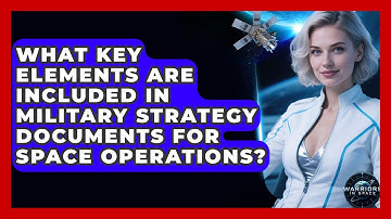 What Key Elements Are Included in Military Strategy Documents for Space Operations?