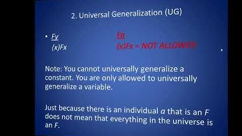 Predicate Logic Rules of Inference