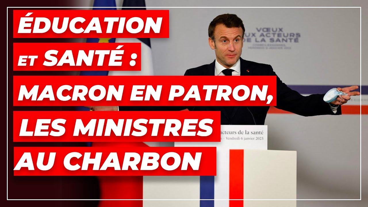⁣Éducation et santé : Macron en patron, les ministres au charbon