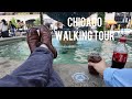 Japanese Dude Enjoys Chicago Before National Guard Deploys | 4K Cinematic Walking Tour