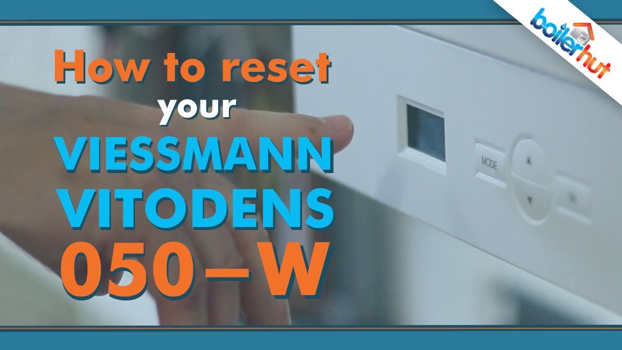 How to reset a Viessmann Vitodens 050W boiler YouTube