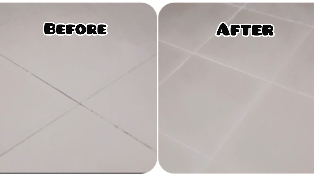 Tile Grouting Process DIY Floor Tile Grouting Process | Re-Grouting Grout Restoration # ...