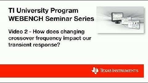 Video 2 - How Does Changing Crossover Frequency Impact Our Transient Response?