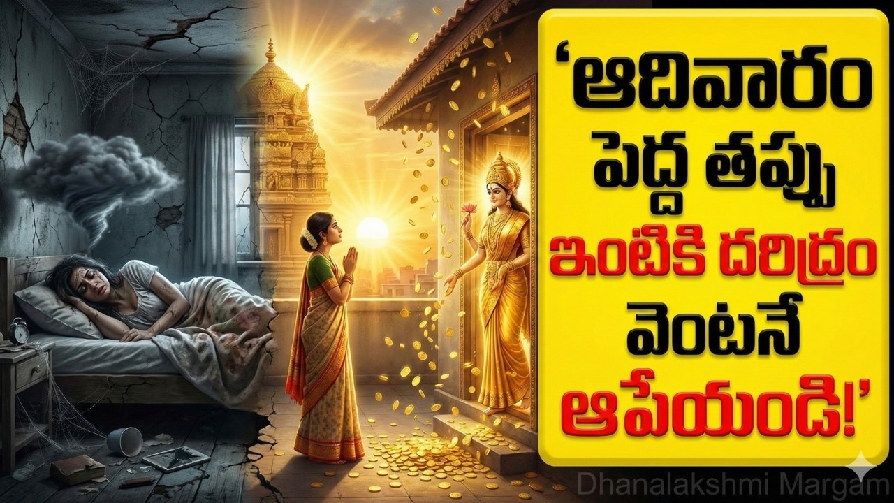 ధనలక్ష్మి తలుపు తట్టే ఆదివారం నాటి అద్భుత పరిహారం! || Sunday Powerful Lakshmi Pariharam