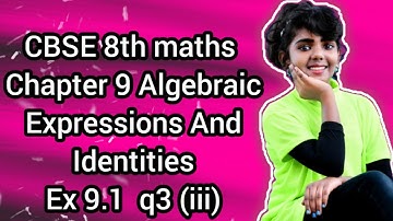Ex 9.1 q3 (iii) Chapter 9 Algebraic Expression And Identities class 8 math NCERT Syllabus in English