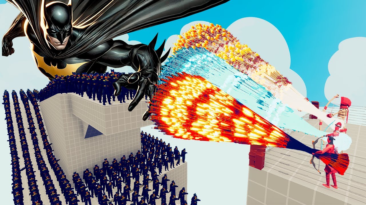 100x BATMAN + 2x GIANT vs 3x EVERY GOD - Totally Accurate Battle Simulator TABS
