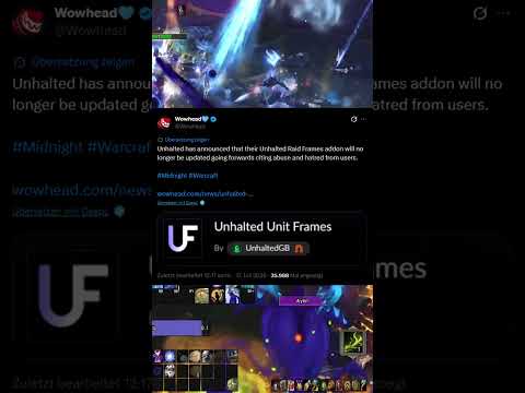 RIP Unhalted Unit Frames? UUF Addon News World of Warcraft #shorts video thumbnail
