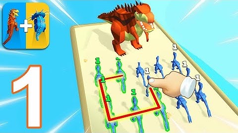MERGE DINOSAURS MASTER - Walkthrough Gameplay Part 1 - INTRO (iOS Android)