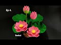 Ep4 Leaves Crochet Lotus Flower Tutorial Step By Step Crochet Crochetflower 