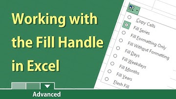 Using the Fill Handle in Excel - series, months, years, weekdays, and formatting - by Chris Menard