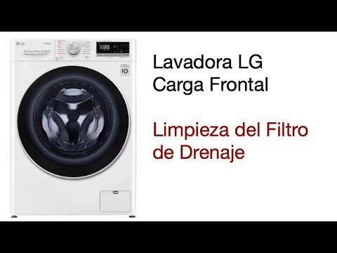 LG Servicio-Lavadora- Limpieza de Filtro de Drenaje
