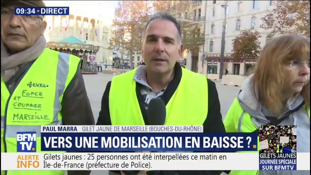 Paul Marra Gilet Jaune Le Mouvement Ne Se Fissure Pas Il évolue