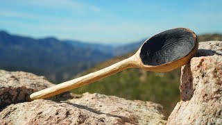 How To Carve A Spoon With Coals