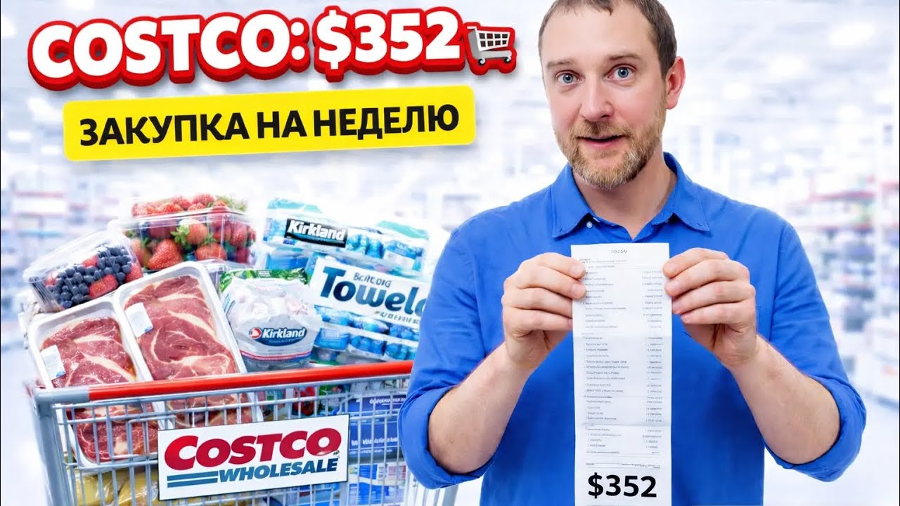 ЗАКУПКА В COSTCO 2026: Продукты на неделю за $352 |🛒 Закупка в Канаде 2026