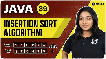 Insertion Sort Algorithm  | Lecture-39 | Java and DSA Foundation course