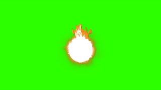 Fire Ball Green Screen - Chroma Key