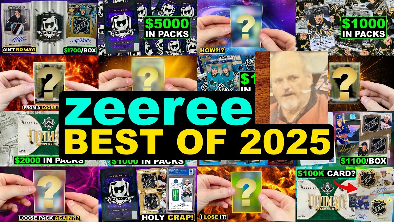 zeeree Best Hockey Card Pulls of 2025 - The Cup, Macklin Celebrini, Connor McDavid, Ivan Demidov