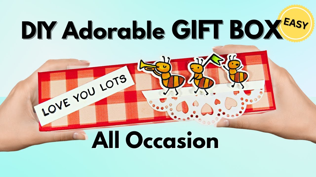 Очаровательная подарочная коробка, которую можно сделать своими руками за считанные минуты | Прос...