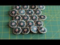 Making 18th century Embroidered Buttons