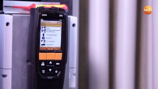 Testing a heating system with the testo 320  | Be sure. Testo