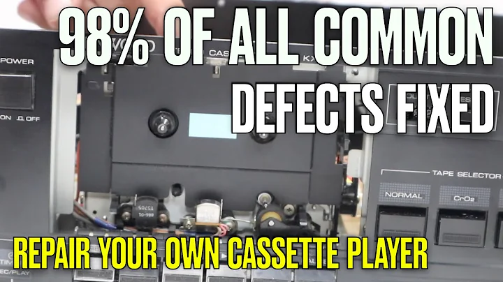 7 steps to repair ANY cassette deck player vintage hifi audio electronics cassette deck repair
