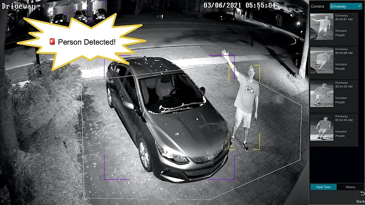 AI Security Camera Night Time Human Detection