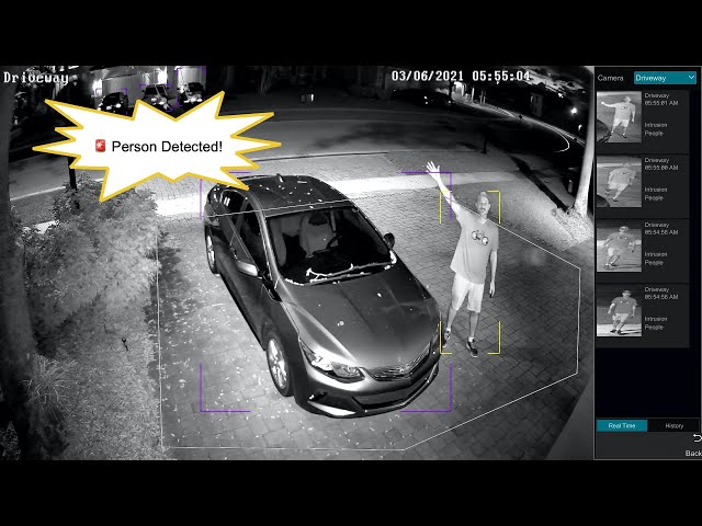 Night-Time Car Detection with AI Security Camera