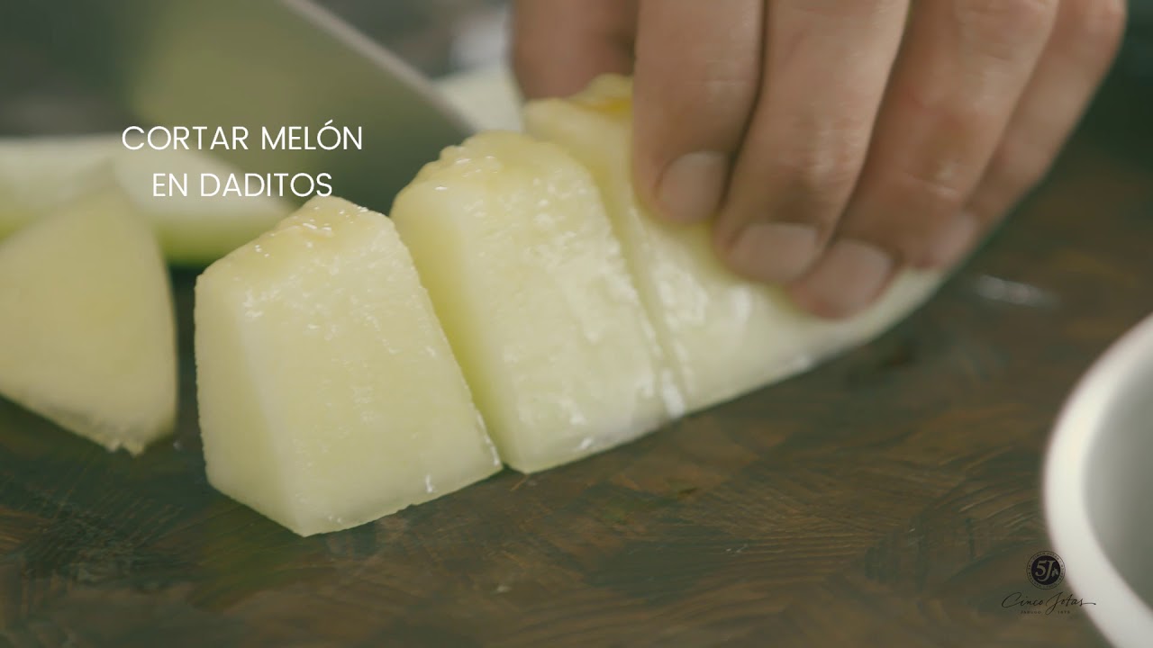 Recetas Cinco Jotas, por Pedro Subijana: melón con jamón