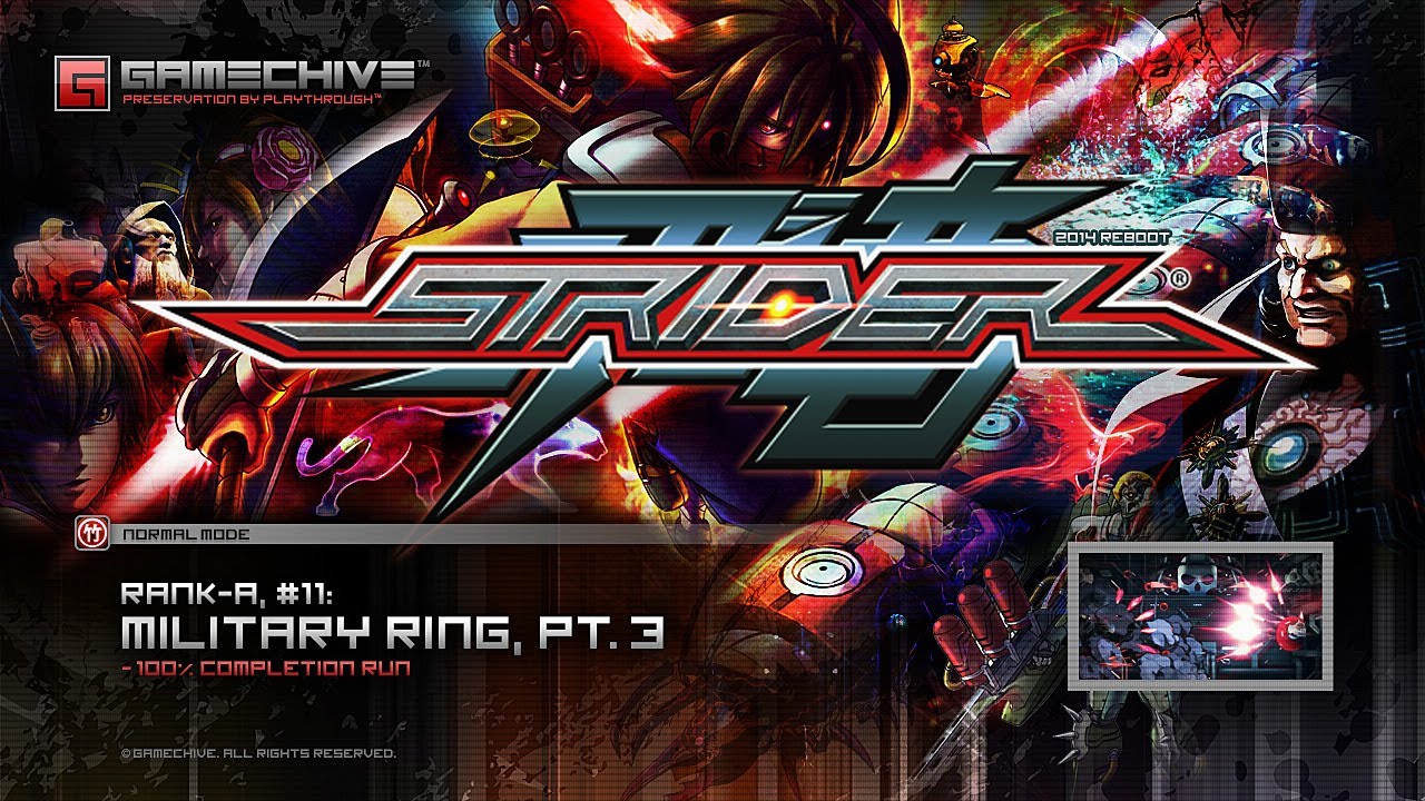 Strider [2014] (Rank-A/Normal #11: Military Ring, Pt. 3/3, L+R, 100% Completion Run) PS4 Gamechive