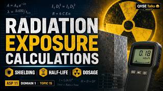 ASP Domain 1Topic 15 | Radiation Exposure Calculations | Half-Life, Shielding &amp; Dosage