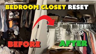 Decluttering Bedroom closet