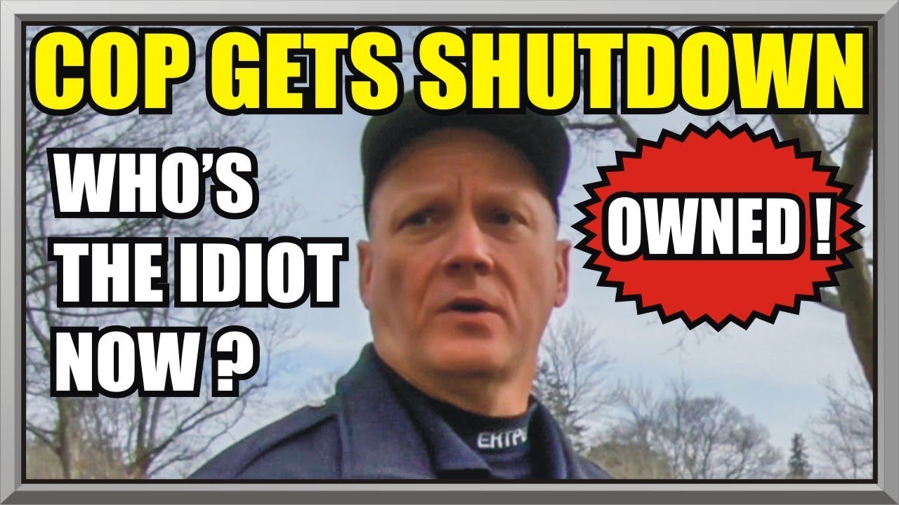 COP GETS SHUTDOWN - Who’s The Idiot Now ? - First Amendment Audit 36 photography is not a crime shirt