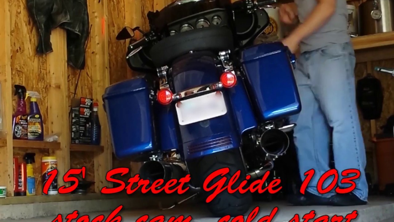 Harley Street Glide 103ci S&S Power Tune Duals Rush Big Louie 2.5" baffle